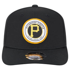 Pittsburgh Pirates New Era Circle Patch 9SEVENTY Stretch-Snap Hat - Black - New Era on Sale