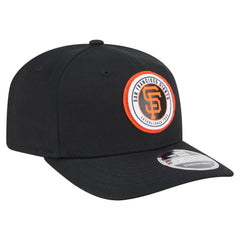 San Francisco Giants New Era Circle Patch 9SEVENTY Stretch-Snap Hat - Black - New Era Online