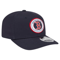Boston Red Sox New Era Circle Patch 9SEVENTY Stretch-Snap Hat - Navy - New Era Discount