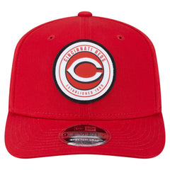 Cincinnati Reds New Era Circle Patch 9SEVENTY Stretch-Snap Hat - Red - New Era Sale