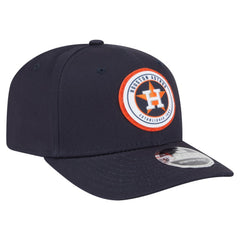 Houston Astros New Era Circle Patch 9SEVENTY Stretch-Snap Hat - Navy - New Era Discount