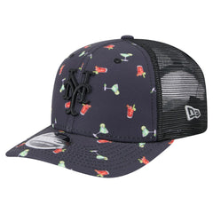 New York Mets New Era Adventure Drinks Pattern 9SEVENTY Stretch-Snap Hat - Black - New Era Discount