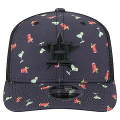 Houston Astros New Era Adventure Drinks Pattern 9SEVENTY Stretch-Snap Hat - Black - New Era on Sale