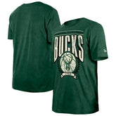 Milwaukee Bucks Throwback Vintage Boxy Mineral Wash T-Shirt Hunter Green | New Era outlet