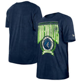 Minnesota Timberwolves Throwback Vintage Boxy Mineral Wash T-Shirt Navy | New Era online