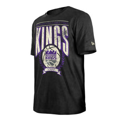 Sacramento Kings Throwback Vintage Boxy Mineral Wash T-Shirt Black | New Era for sale