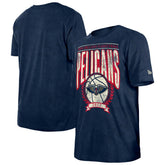 New Orleans Pelicans Throwback Vintage Boxy Mineral Wash T-Shirt Navy | New Era Near Me