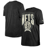 Brooklyn Nets Throwback Vintage Boxy Mineral Wash T-Shirt Black | New Era Near Me