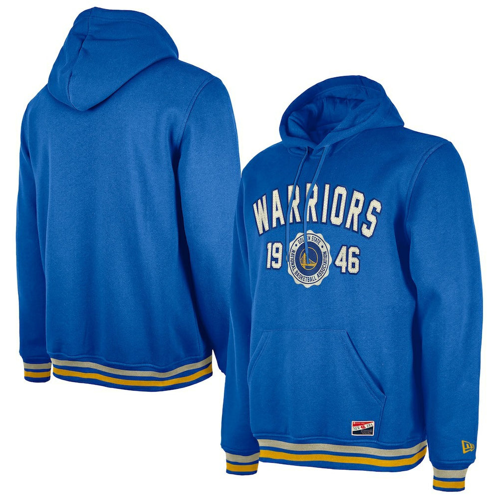 Golden State Warriors Throwback Vintage Pullover Hoodie for sale Royal | New Era discount