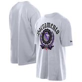 Sacramento Kings Throwback Prep Oversized T-Shirt White | New Era Lifestyle
