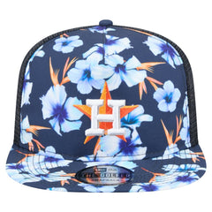 Houston Astros New Era Adventure Pattern Golfer Trucker Snapback Hat - Navy - New Era Lifestyle