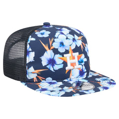 Houston Astros New Era Adventure Pattern Golfer Trucker Snapback Hat - Navy - New Era Lifestyle