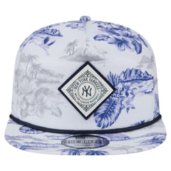 New York Yankees New Era Printed Island Golfer Snapback Hat - White - New Era Online