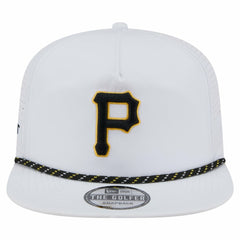 Pittsburgh Pirates New Era Perforated Golfer Snapback Hat - White - New Era Sale