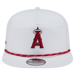 Los Angeles Angels New Era Perforated Golfer Snapback Hat - White - New Era Lifestyle