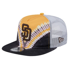 San Diego Padres New Era Tie-Dye Golfer Trucker Adjustable Hat - New Era Online