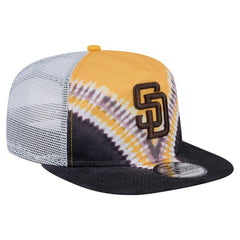 San Diego Padres New Era Tie-Dye Golfer Trucker Adjustable Hat - New Era Online