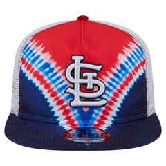 St. Louis Cardinals New Era Tie-Dye Golfer Trucker Adjustable Hat - New Era Sale