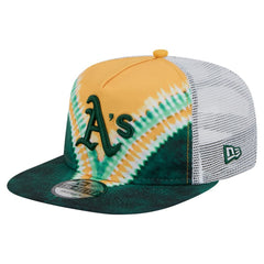 Athletics New Era Tie-Dye Golfer Trucker Adjustable Hat - New Era Online