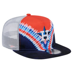 Houston Astros New Era Tie-Dye Golfer Trucker Adjustable Hat - New Era Discount