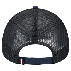 Minnesota Twins New Era Distressed 9FORTY A-Frame Adjustable Trucker Hat - White/Navy - New Era Sale