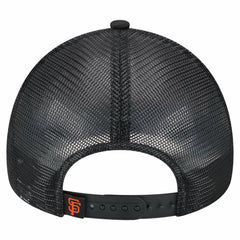 San Francisco Giants New Era Distressed 9FORTY A-Frame Adjustable Trucker Hat - Black - New Era Online