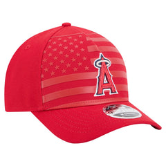 Los Angeles Angels New Era American Flag 9FORTY M-Crown A-Frame Adjustable Hat - Red - New Era on Sale