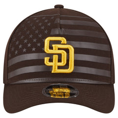 San Diego Padres New Era American Flag 9FORTY M-Crown A-Frame Adjustable Hat - Brown - New Era on Sale
