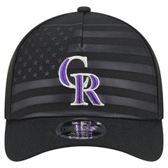 Colorado Rockies New Era American Flag 9FORTY M-Crown A-Frame Adjustable Hat - Black - New Era Sale