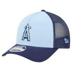 Los Angeles Angels New Era 2-Tone Color Pack 9FORTY M-Crown A-Frame Adjustable Hat - Light Blue/Navy - New Era Sale
