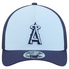 Los Angeles Angels New Era 2-Tone Color Pack 9FORTY M-Crown A-Frame Adjustable Hat - Light Blue/Navy - New Era Sale