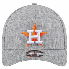 Houston Astros New Era Cotton Weave M-Crown A-Frame 9FORTY Adjustable Hat - Gray - New Era Discount