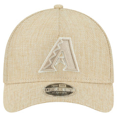 Arizona Diamondbacks New Era Cotton Weave M-Crown A-Frame 9FORTY Adjustable Hat - Beige - New Era Lifestyle