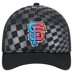 San Francisco Giants New Era Gradient 9FORTY A-Frame M-Crown Trucker Adjustable Hat - Black - New Era Online