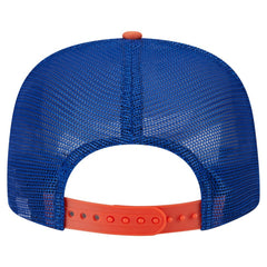 New York Mets New Era Retro Script Trucker 9FIFTY Snapback Hat - White/Orange - New Era Lifestyle