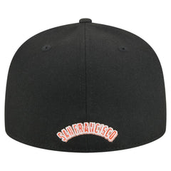 San Francisco Giants New Era Overlap 59FIFTY Fitted Hat - Black - New Era Online