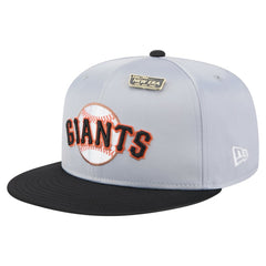 San Francisco Giants New Era Satin 59FIFTY Fitted Hat - Gray/Black - New Era Online