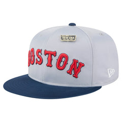 Boston Red Sox New Era Satin 59FIFTY Fitted Hat - Gray/Navy - New Era Sale