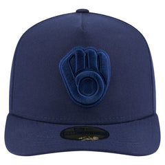 Milwaukee Brewers New Era Color Pack A-Frame 59FIFTY Fitted Hat - Navy - New Era on Sale