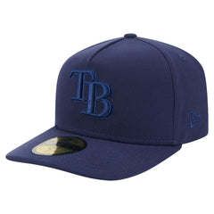 Tampa Bay Rays New Era Color Pack A-Frame 59FIFTY Fitted Hat - Navy - New Era Discount