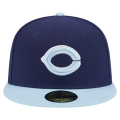 Cincinnati Reds New Era Color Pack 2-Tone 59FIFTY Fitted Hat - Navy/Light Blue - New Era on Sale