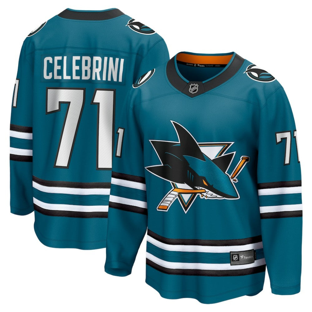 Macklin Celebrini San Jose Sharks Fanatics Home Breakaway Jersey – Teal - NHL 201925491