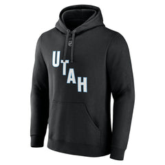 Nick Schmaltz NHL Utah Fanatics Authentic Stack Name & Number Tri-Blend Pullover Hoodie - Black - NHL 201926605