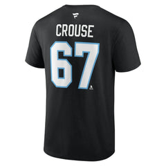 Lawson Crouse Utah Mammoth Fanatics Authentic Stack Name & Number T-Shirt - Black - NHL 201926617
