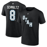 Nick Schmaltz Utah Mammoth Fanatics Authentic Stack Name & Number T-Shirt - Black - NHL 201926618