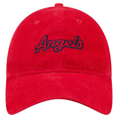 Los Angeles Angels New Era Women's Corduroy 9TWENTY Adjustable Hat - Red - New Era Discount