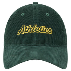 Athletics New Era Women's Corduroy 9TWENTY Adjustable Hat - Green - New Era Discount