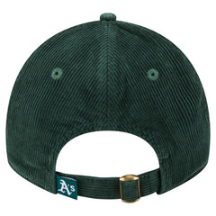 Athletics New Era Women's Corduroy 9TWENTY Adjustable Hat - Green - New Era Discount