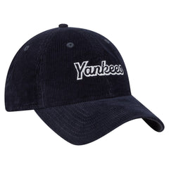 New York Yankees New Era Women's Corduroy 9TWENTY Adjustable Hat - Navy - New Era Online