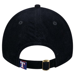 Texas Rangers New Era Women's Corduroy 9TWENTY Adjustable Hat - Dark Blue - New Era Sale